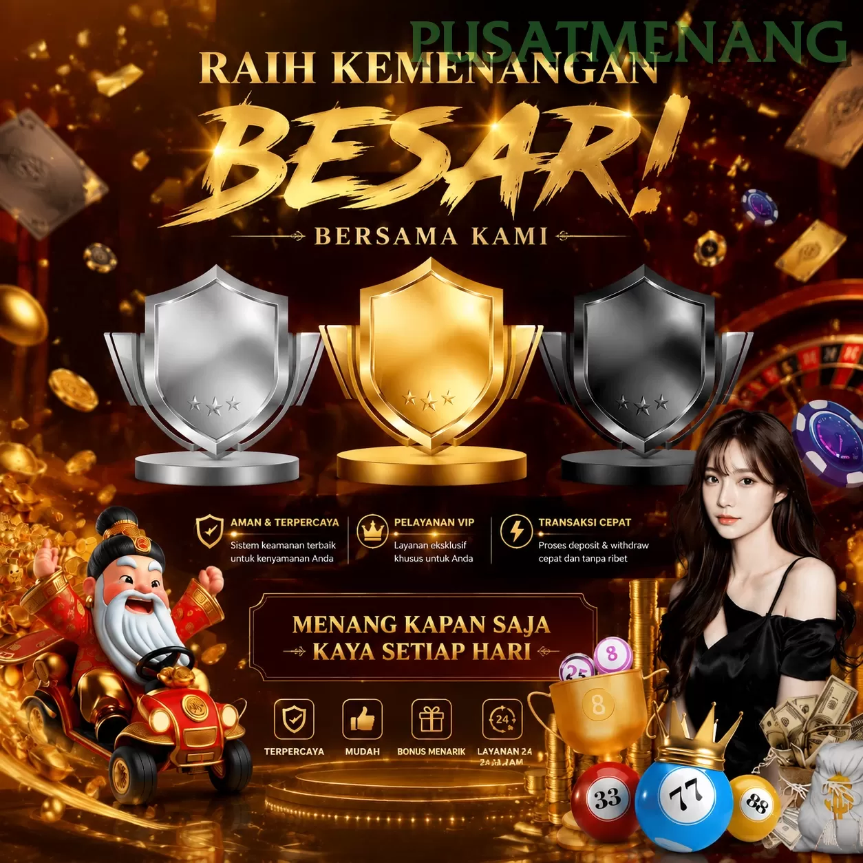 pusatmenang APK Resmi Unduh